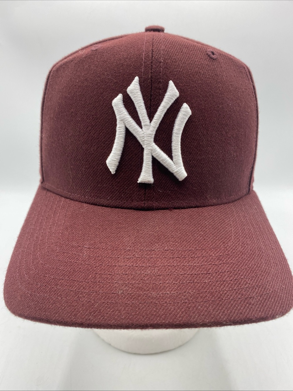 New York Yankees Maroon Baseball 47 Brand Cap Hat American League Embroidered